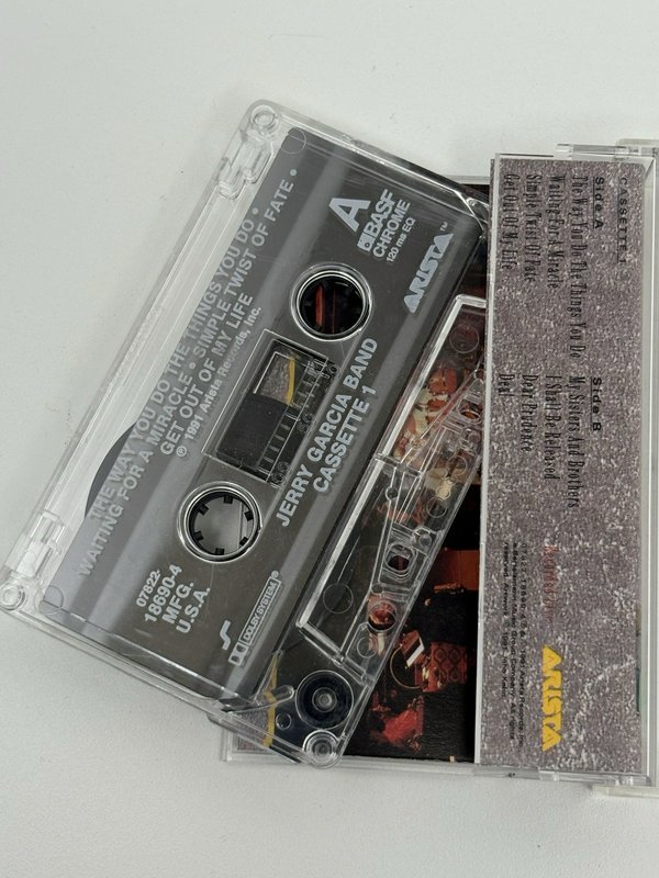 Jerry Garcia Band Live 2 Cassette Set 1991 Arista 18690-4 Complete w/Inserts VG+