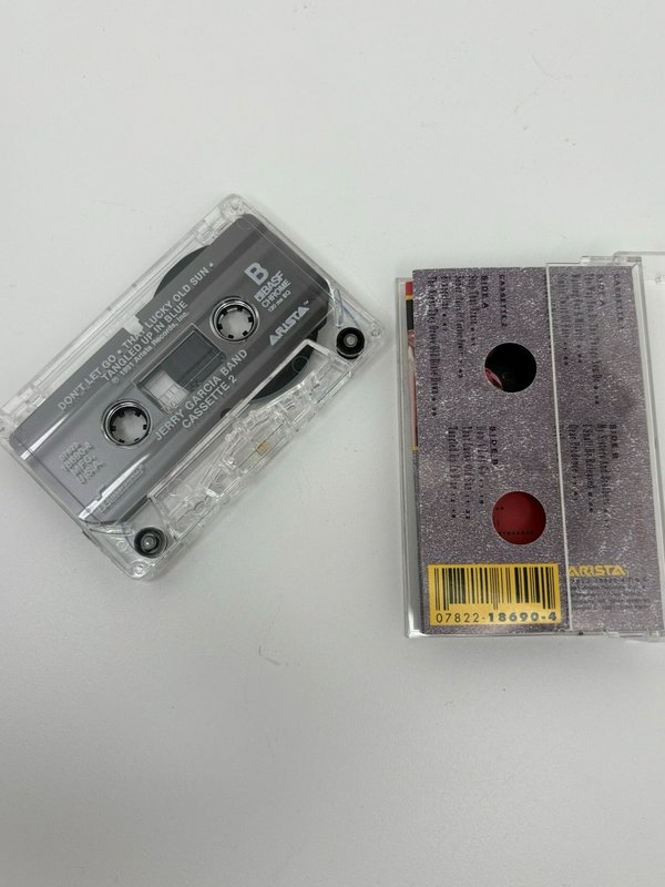 Jerry Garcia Band Live 2 Cassette Set 1991 Arista 18690-4 Complete w/Inserts VG+