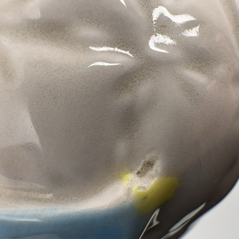 Vintage Lefton 1985 Baby Bootie Planter Pastel Flowers Ceramic Japan #04870