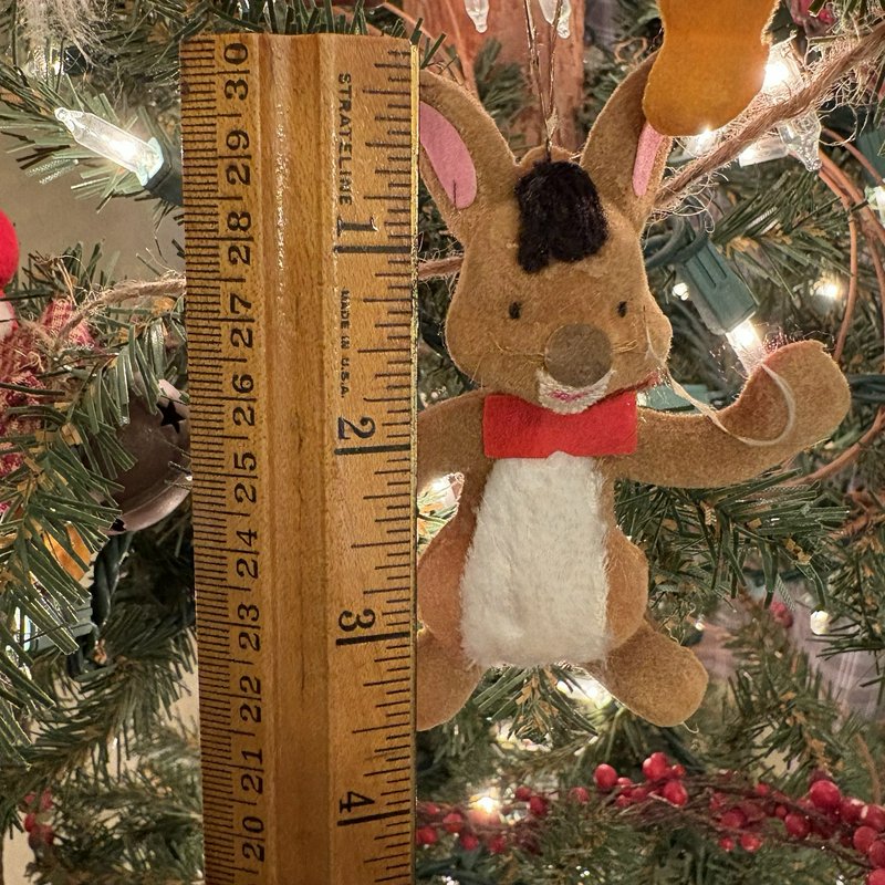 Vintage Disney Winnie the Pooh Christmas Ornaments Lot of 7 Felt Taiwan