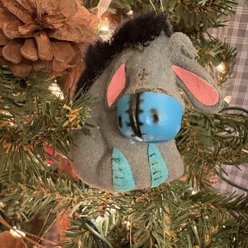 Vintage Disney Winnie the Pooh Christmas Ornaments Lot of 7 Felt Taiwan