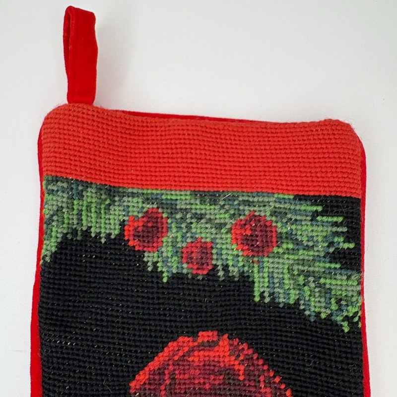 Old World Santa Needlepoint Stocking 16” Tapestry Traditions Peking Handicraft