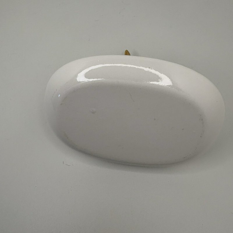 White Ceramic Unicorn Ring Holder Dish Gold Horn Sky Cloud Base Jewelry Tray