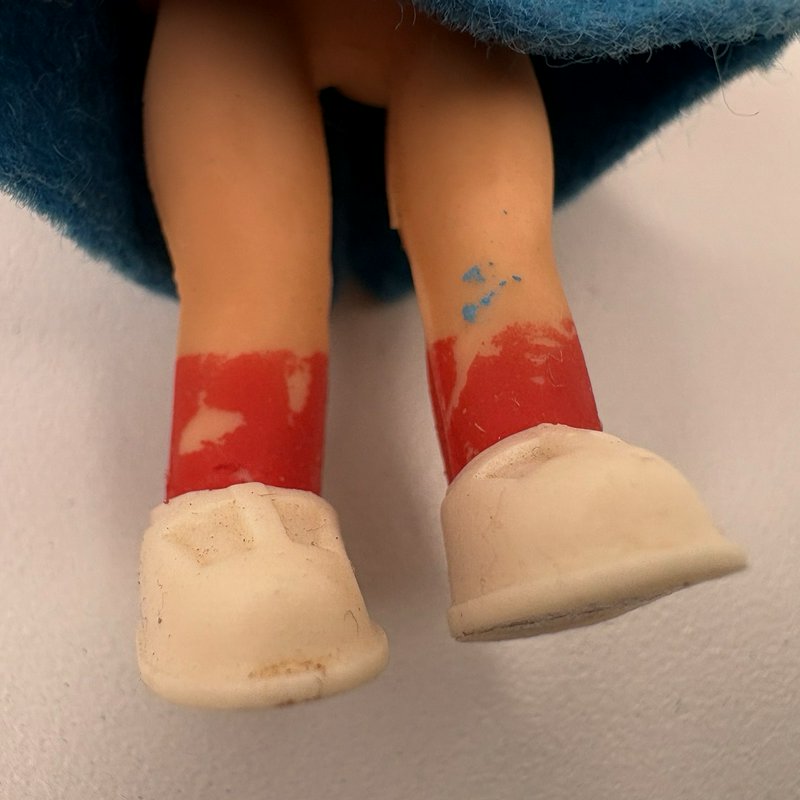 1966 Mattel Storybook Kiddles Liddle Red Riding Hiddle Doll Wolf & Book