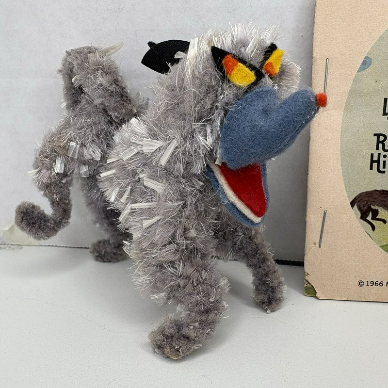 1966 Mattel Storybook Kiddles Liddle Red Riding Hiddle Doll Wolf & Book