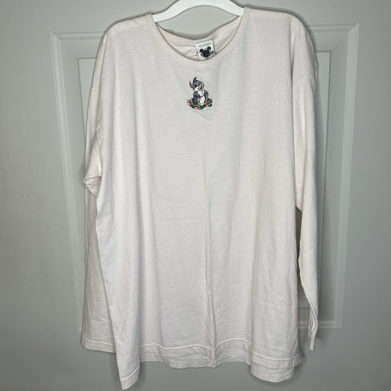 Vintage Disney Catalog Thumper Embroidered Long Sleeve Shirt Large "Made in USA"