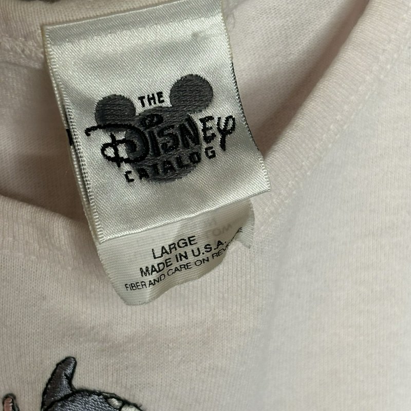 Vintage Disney Catalog Thumper Embroidered Long Sleeve Shirt Large "Made in USA"