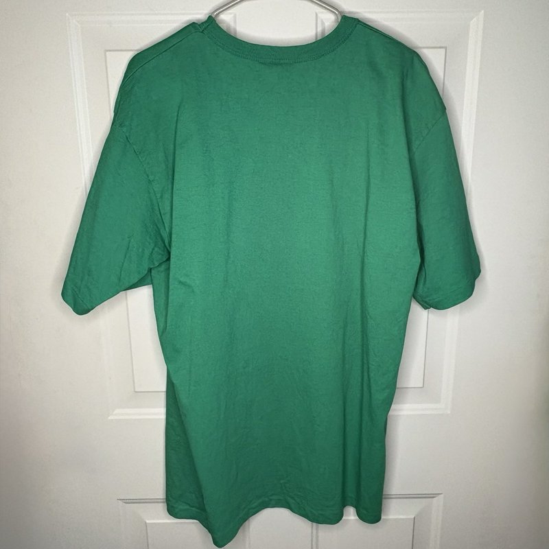 Vintage 1990 Boston Celtics Logo 7 T-Shirt L Green NBA Made USA Single Stitch