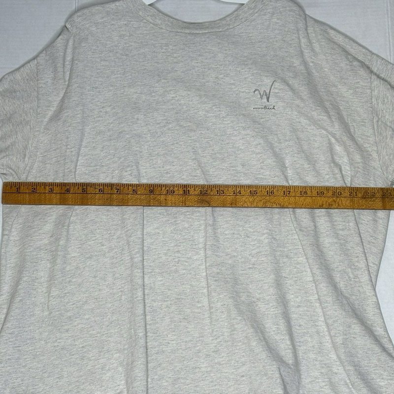 Vintage Woolrich USA Made T-Shirt XL Gray Petroglyph Graphic Outdoor Hiking