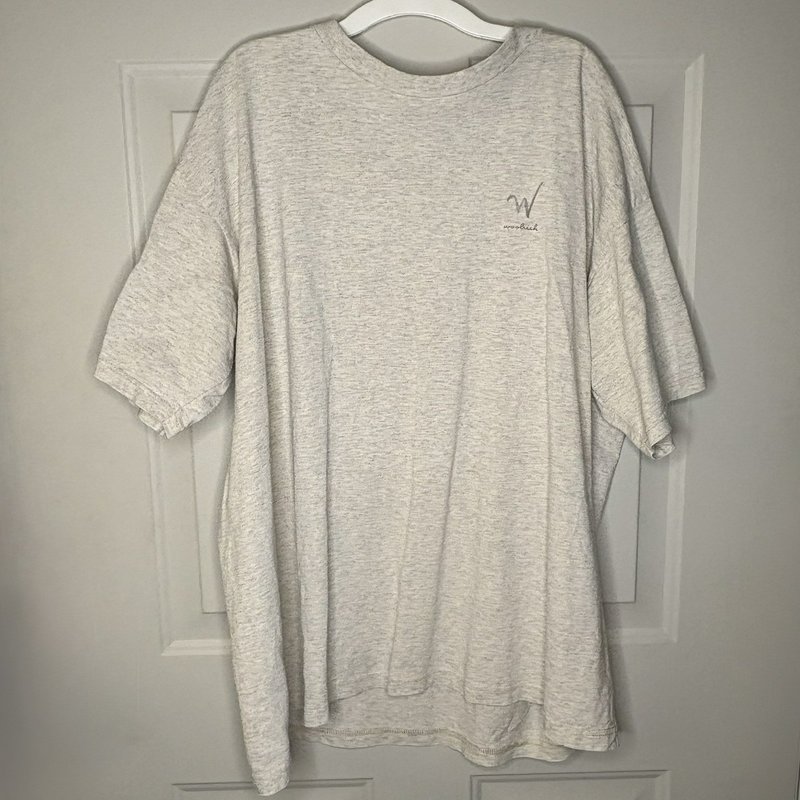 Vintage Woolrich USA Made T-Shirt XL Gray Petroglyph Graphic Outdoor Hiking