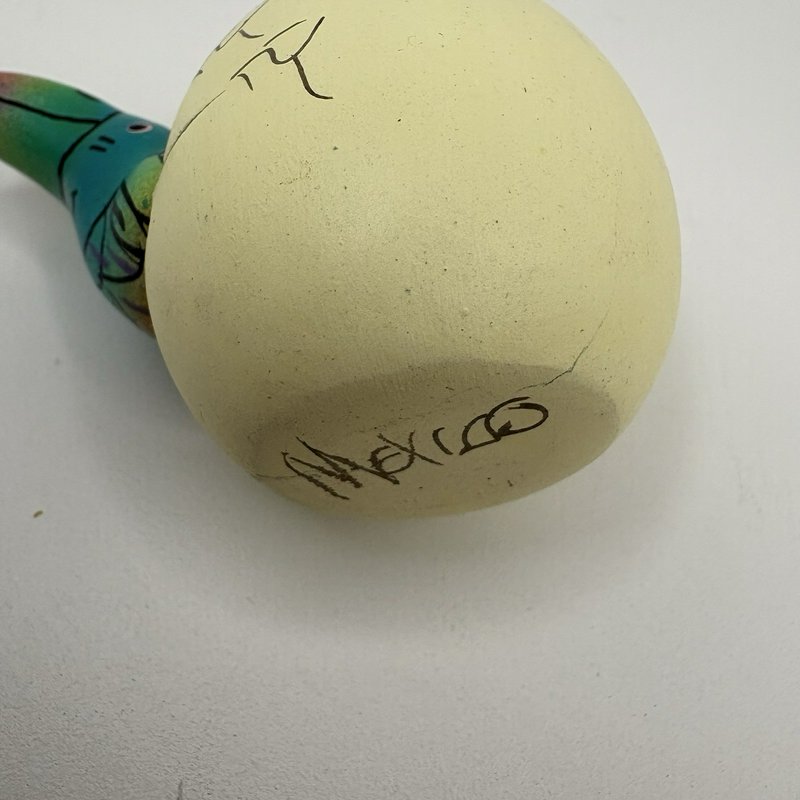Vintage Toucan in Egg Souvenir Figurine “¡Sourie! Acapulco” Hand Painted Mexico