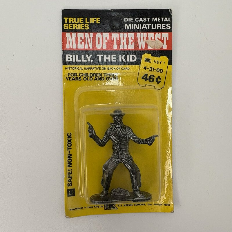 Vintage 1970s S.S. Kresge Die Cast Figures Lot Sealed Men of the West & History