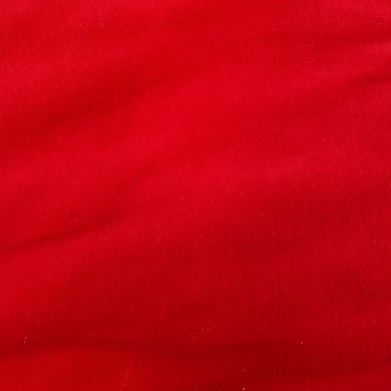 Wool Needlepoint Christmas Stocking Red Poinsettia Velvet Back 20”