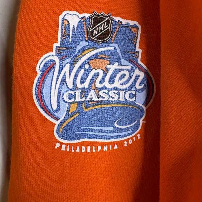 Reebok Philadelphia Flyers Winter Classic 2012 Orange T-Shirt Men’s Large NHL