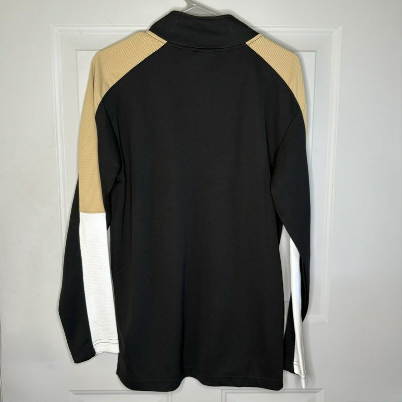 Pittsburgh Penguins Quarter Zip Pullover Small Black Gold NHL Knights Apparel