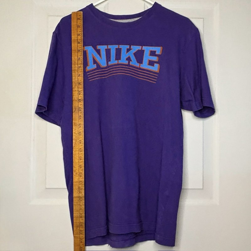 Nike The Athletic Dept Purple T-Shirt Blue Orange Logo Men’s Large Retro 2010s