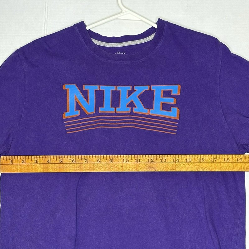 Nike The Athletic Dept Purple T-Shirt Blue Orange Logo Men’s Large Retro 2010s