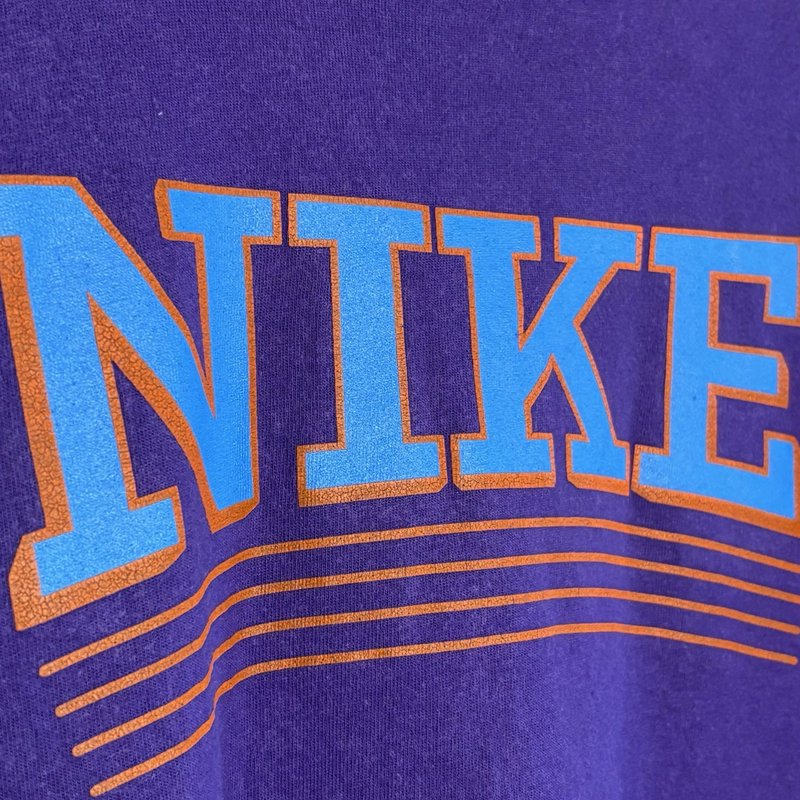 Nike The Athletic Dept Purple T-Shirt Blue Orange Logo Men’s Large Retro 2010s