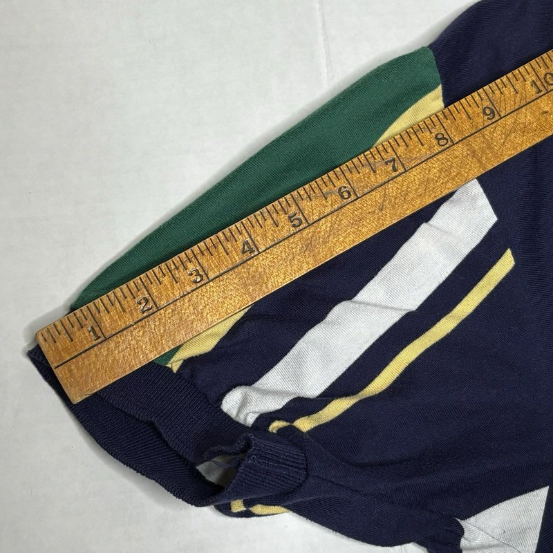 Vintage 90s Knights of Round Table Multicolor Stripe Polo Shirt Size L