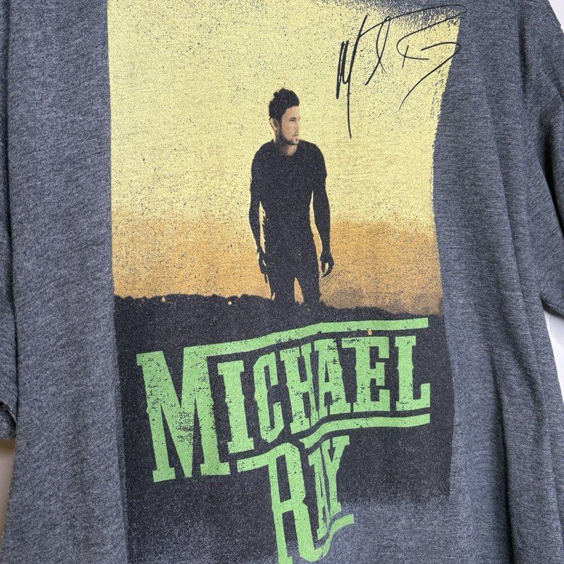 Michael Ray Think a Little Less Tour T-Shirt 2XL Gray Country Music Graphic