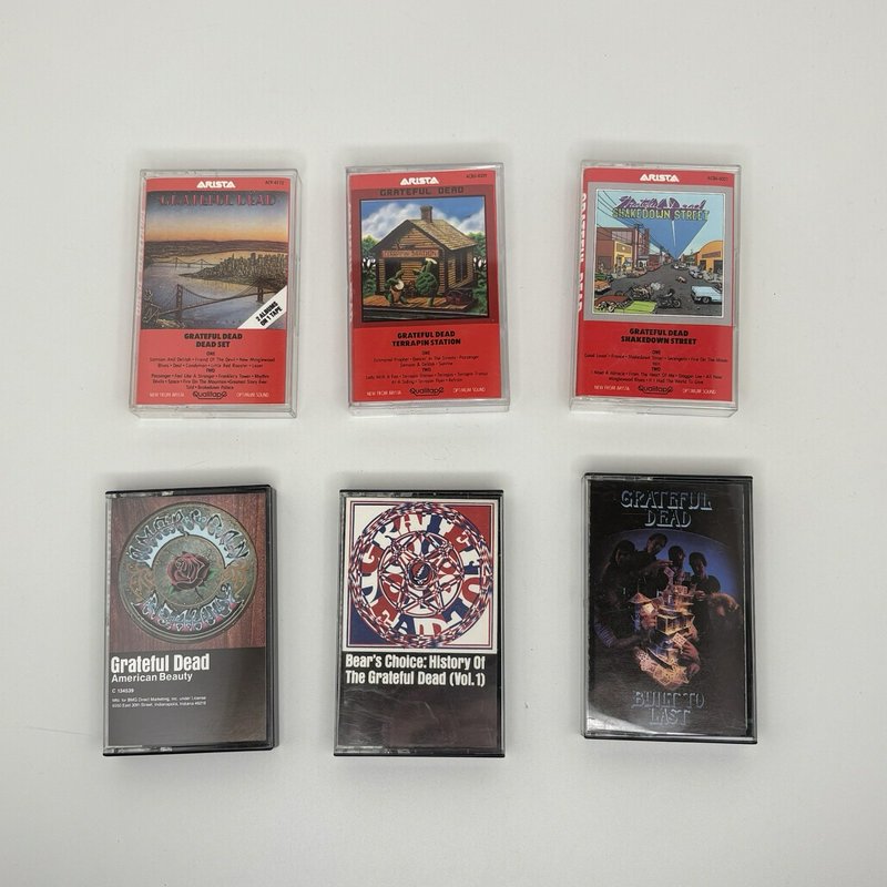 Grateful Dead Cassette Tape Lot of 6 Terrapin Shakedown Dead Set American Beauty