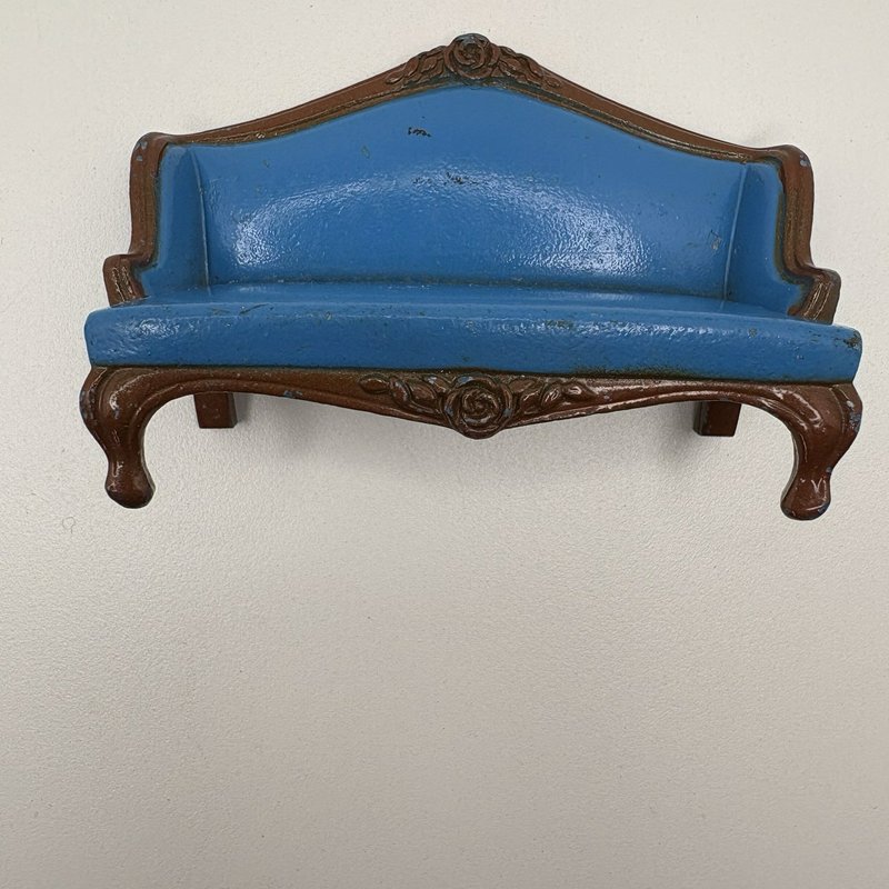 Vintage Mattel The Littles Metal Dollhouse Furniture Lot Sofa Dresser Armoire HK