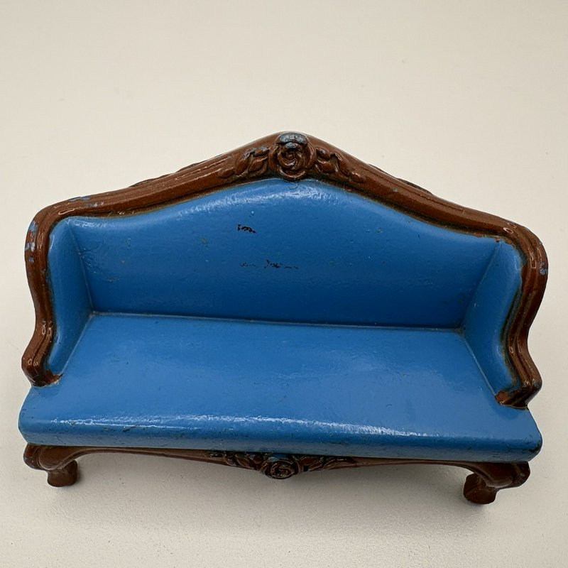 Vintage Mattel The Littles Metal Dollhouse Furniture Lot Sofa Dresser Armoire HK