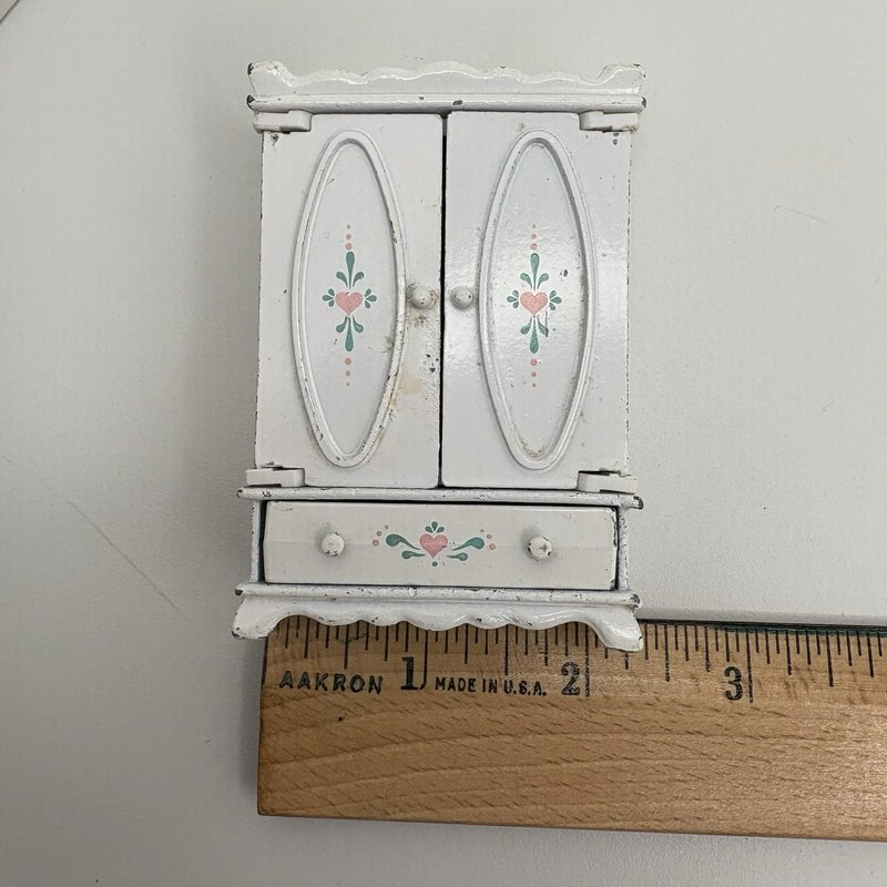 Vintage Mattel The Littles Metal Dollhouse Furniture Lot Sofa Dresser Armoire HK