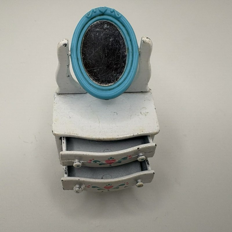 Vintage Mattel The Littles Metal Dollhouse Furniture Lot Sofa Dresser Armoire HK