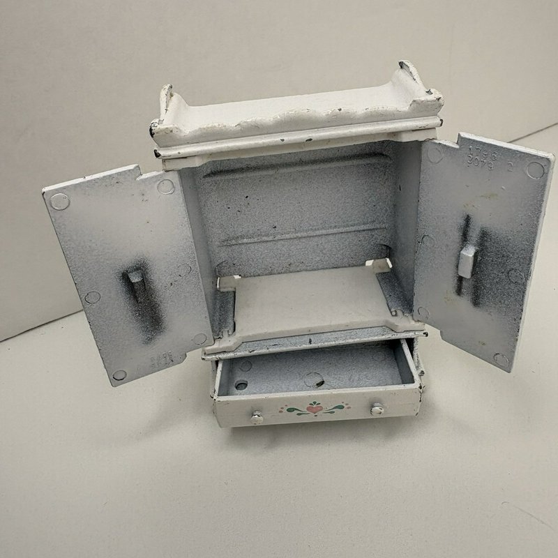 Vintage Mattel The Littles Metal Dollhouse Furniture Lot Sofa Dresser Armoire HK