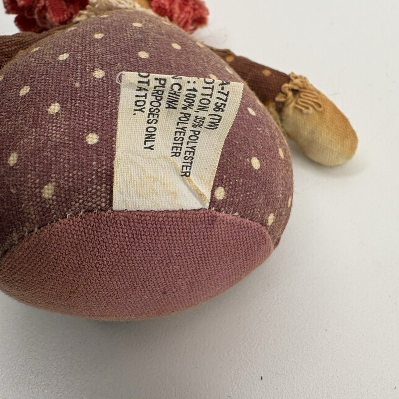 Primitive Mini Rag Doll 5” Weighted Bottom Shelf Sitter Country Rustic Decor