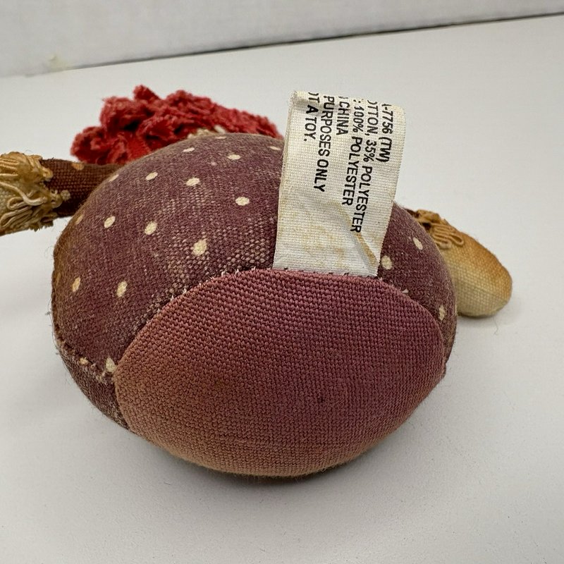 Primitive Mini Rag Doll 5” Weighted Bottom Shelf Sitter Country Rustic Decor