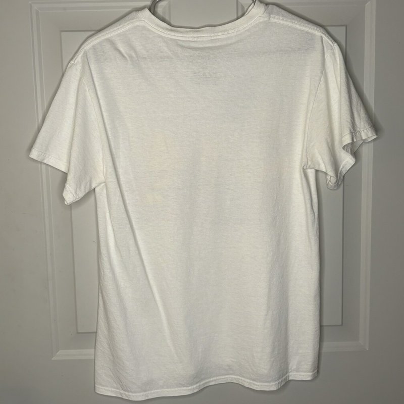 The Simpsons Family Couch Scene T-Shirt White Graphic Tee 2012 Size M