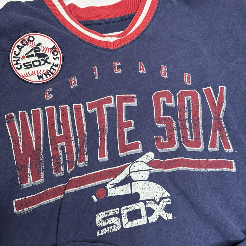 Chicago White Sox G-III Carl Banks V-Neck Jersey Style Shirt XXL Blue Red 2013