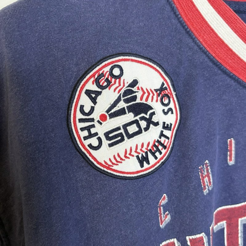 Chicago White Sox G-III Carl Banks V-Neck Jersey Style Shirt XXL Blue Red 2013