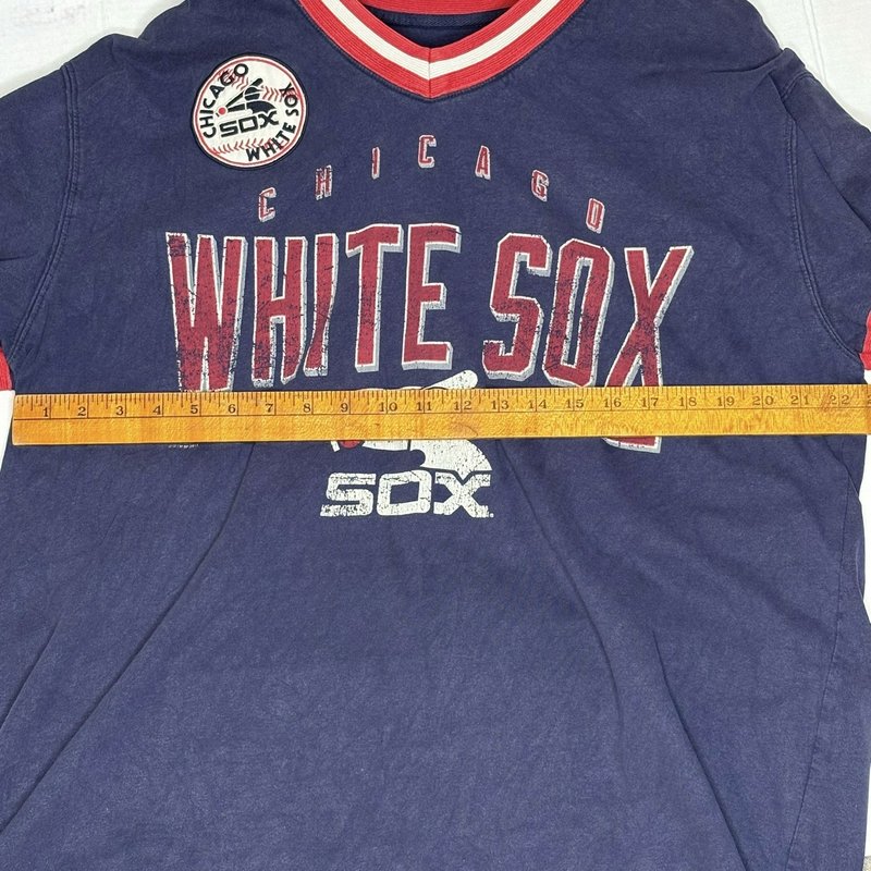 Chicago White Sox G-III Carl Banks V-Neck Jersey Style Shirt XXL Blue Red 2013