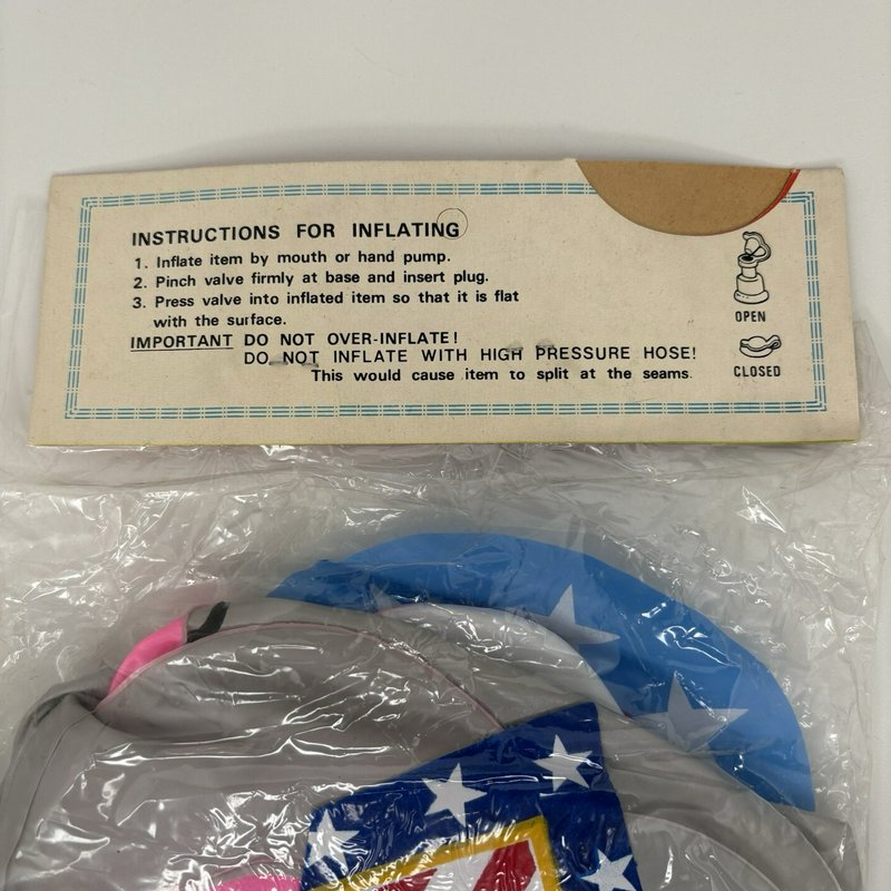 Vintage Mr. G.O.P. Elephant Vinyl Inflatable Political Toy Sealed 1970s Taiwan