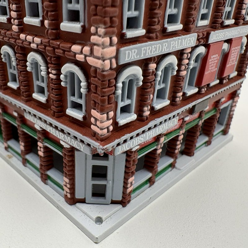 Coca-Cola Town Square Hanging Village Ornaments Lot of 4 w/ Truck 1991