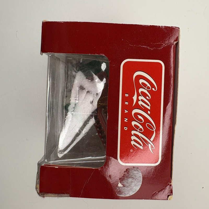 Coca-Cola Town Square Hanging Village Ornaments Lot of 4 w/ Truck 1991