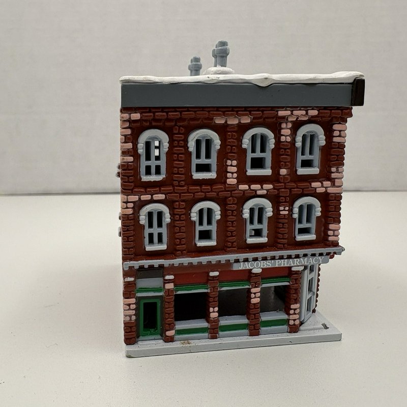 Coca-Cola Town Square Hanging Village Ornaments Lot of 4 w/ Truck 1991