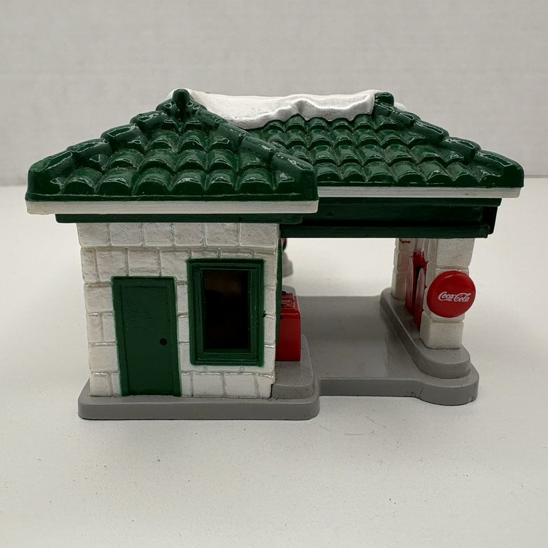 Coca-Cola Town Square Hanging Village Ornaments Lot of 4 w/ Truck 1991