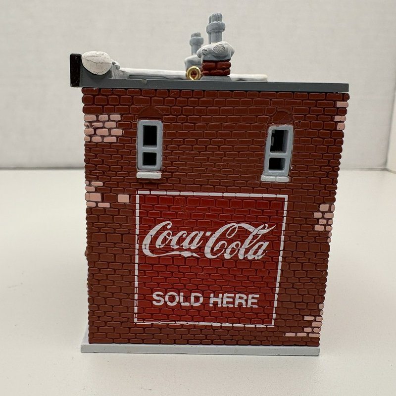 Coca-Cola Town Square Hanging Village Ornaments Lot of 4 w/ Truck 1991