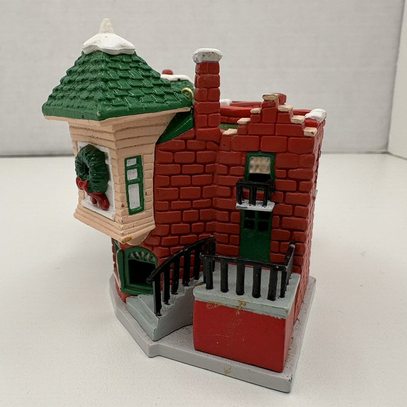 Coca-Cola Town Square Hanging Village Ornaments Lot of 4 w/ Truck 1991