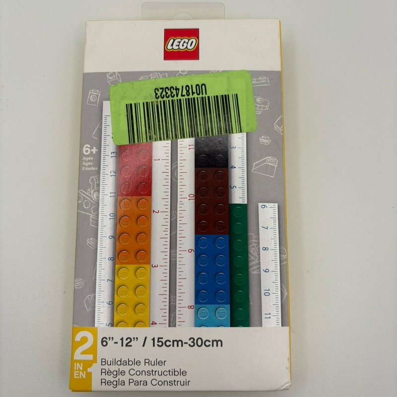 LEGO Buildable Ruler 6”/12” 15–30cm 2-in-1 Set 51498 New Sealed Gift
