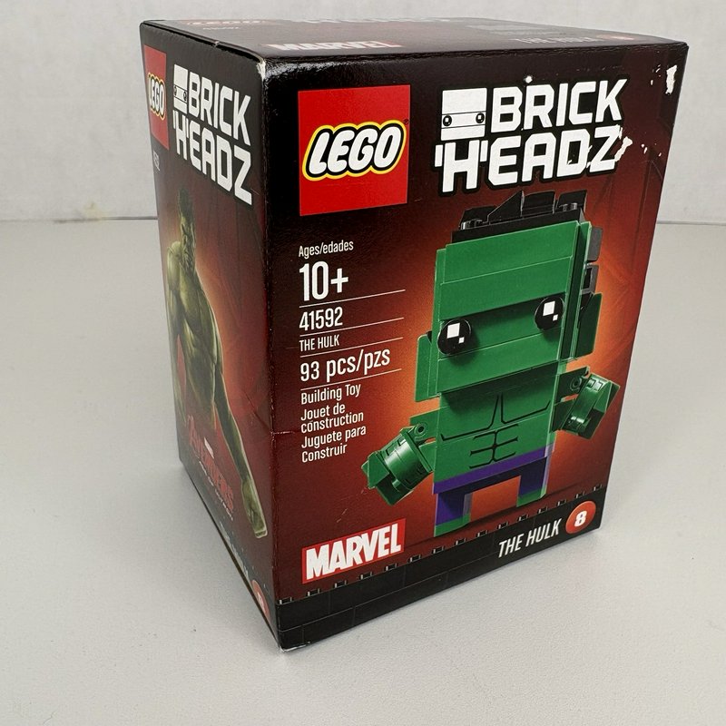 LEGO BrickHeadz 41592 The Hulk Marvel Super Heroes NEW Sealed Box Wear 2017