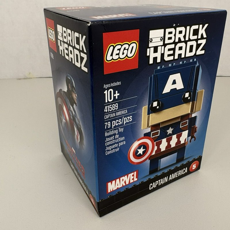 LEGO BrickHeadz 41589 Captain America #5 Marvel 79pcs 2017 Retired New Sealed