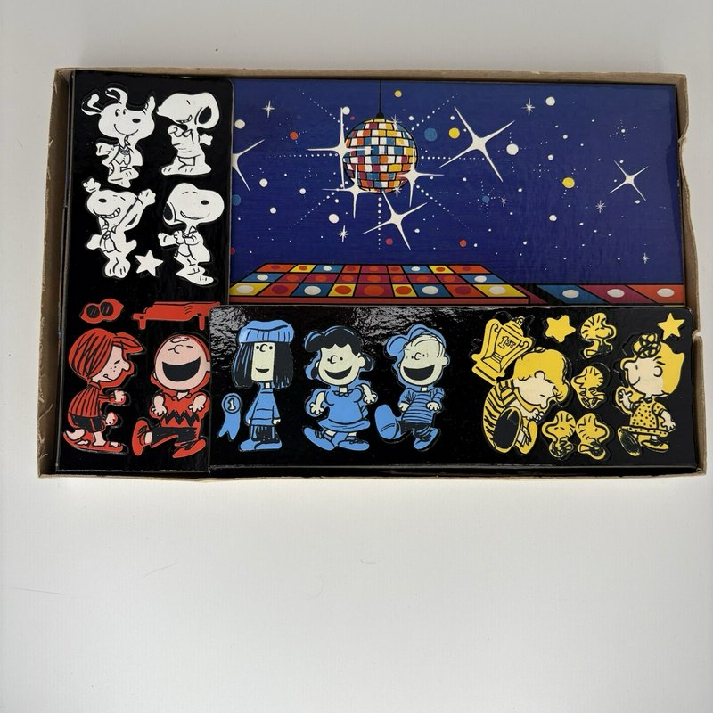 1978 Colorforms Disco Snoopy Play Set Peanuts Vintage Complete Scene Board