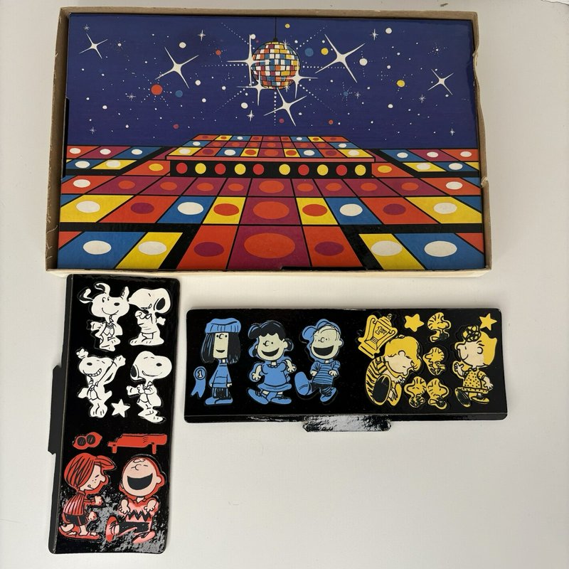 1978 Colorforms Disco Snoopy Play Set Peanuts Vintage Complete Scene Board
