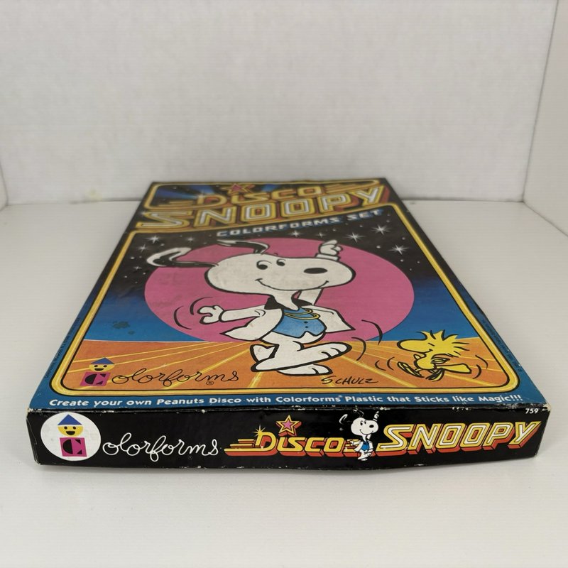 1978 Colorforms Disco Snoopy Play Set Peanuts Vintage Complete Scene Board