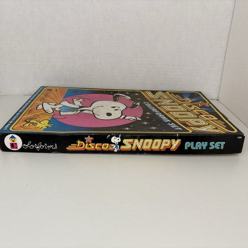 1978 Colorforms Disco Snoopy Play Set Peanuts Vintage Complete Scene Board